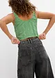 Barrel jeans mid waist, super soft, bonprix