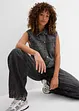 Jeans gilet van katoen, bonprix