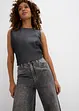 Wide leg jeans high waist, cropped, bonprix