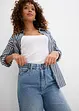Wide leg jeans high waist, cropped, bonprix