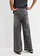 Wide leg jeans high waist, cropped, bonprix
