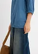 Katoenen shirtblouse met carréhals, halflange mouw, bonprix