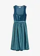 Midi dirndl met fluweel en schort (2-dlg. set), bonprix