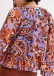 Chiffon blouse met volants, bonprix