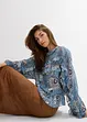 Chiffon blouse met ruches, bonprix