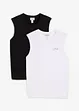 Muscle shirt van biologisch katoen, loose fit (set van 2), bonprix