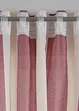 Gestreept gordijn met gerecycled polyester (1 stuk), bonprix