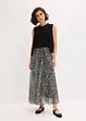 Rok van mesh jersey met elastische tailleband, bonprix