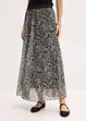 Rok van mesh jersey met elastische tailleband, bonprix