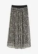 Rok van mesh jersey met elastische tailleband, bonprix