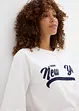 Oversized sweater in een zachte katoenmix, bonprix