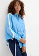 Oversized overhemdblouse van biologisch katoen, bonprix