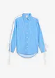 Oversized overhemdblouse van biologisch katoen, bonprix