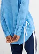 Oversized overhemdblouse van biologisch katoen, bonprix