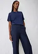 Flared broek met wol, bonprix