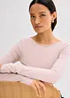 Licht longsleeve met boothals, bonprix