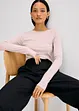 Licht longsleeve met boothals, bonprix