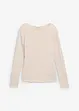 Licht longsleeve met boothals, bonprix