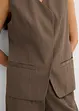 Lang mouwloos vest van twill, bonprix