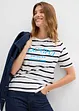 Gestreept T-shirt van puur katoen, bonprix