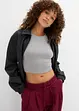 Aansluitende cropped top (set van 2), bonprix