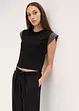 Shirt met schoudervullingen, bonprix