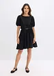 Jurk met ceintuur en studs, bonprix