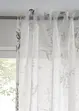 Transparant gordijn met bloemmotief (1 stuk), bonprix