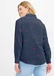Mousselline blouse met hartjes, bonprix