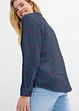 Mousselline blouse met hartjes, bonprix