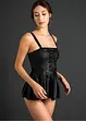 Sexy jurk in wetlook, bonprix
