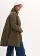 Korte katoenen parka met opstaande kraag, getailleerd, bonprix