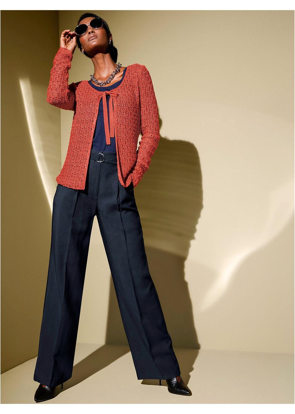 Marlene Dietrich broek donkerblauw - Dames - bonprix.nl