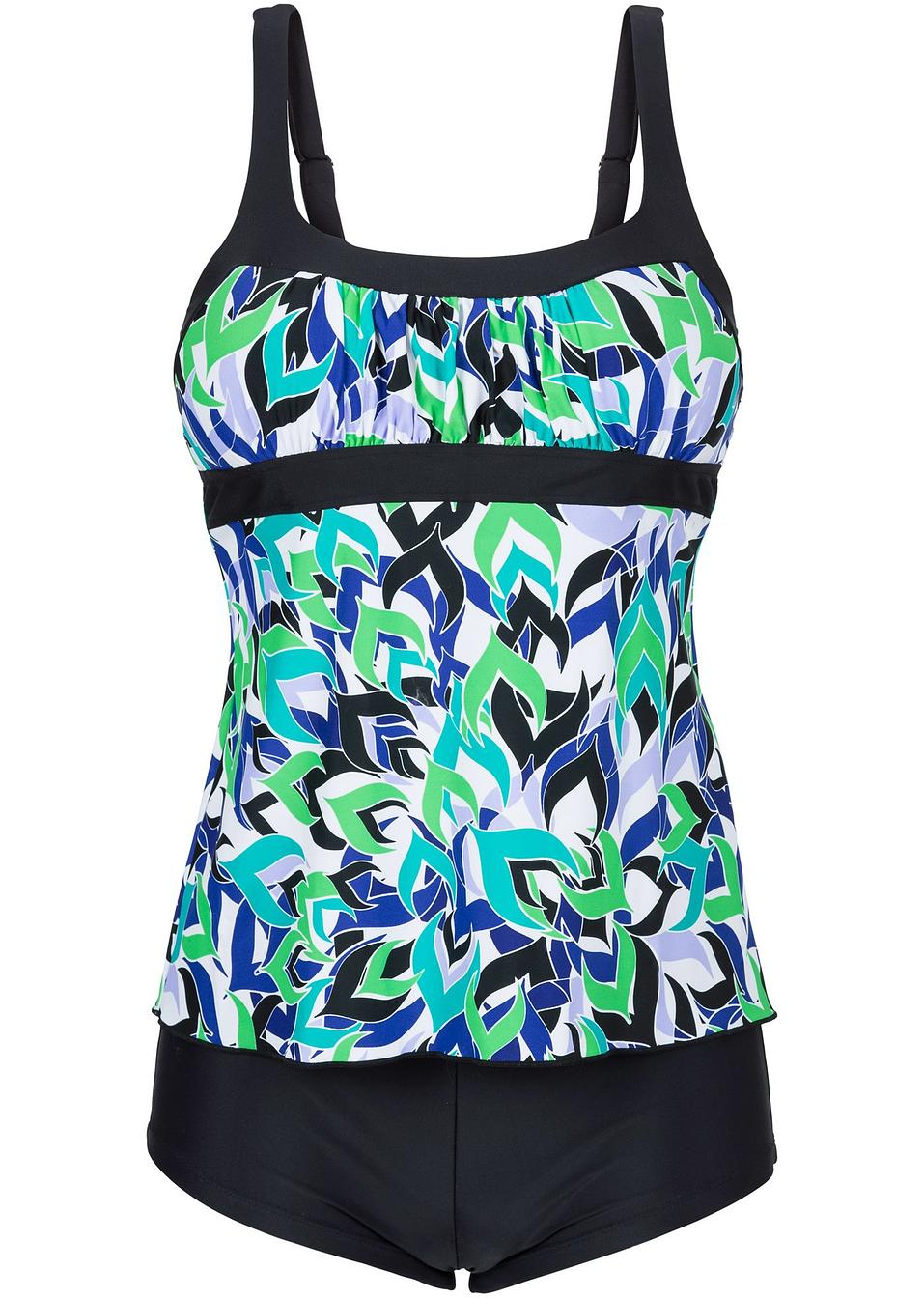 Tankini (2dlg. set) blauw/groen bestel online bonprix.nl