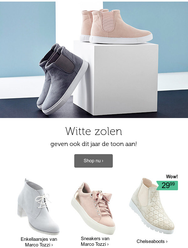 Witte zolen >