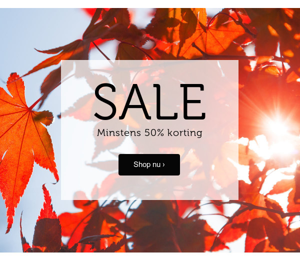 Minstens 50% korting >