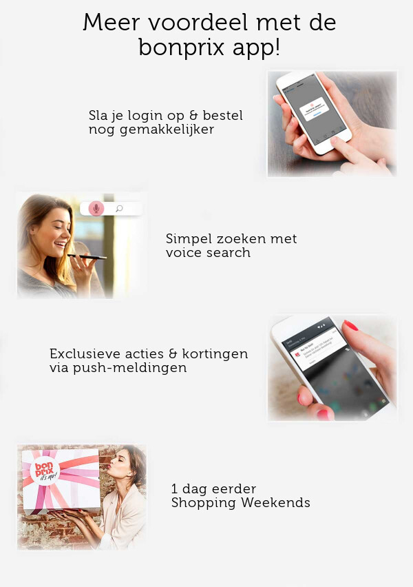 Voordeel met de bonprix app >