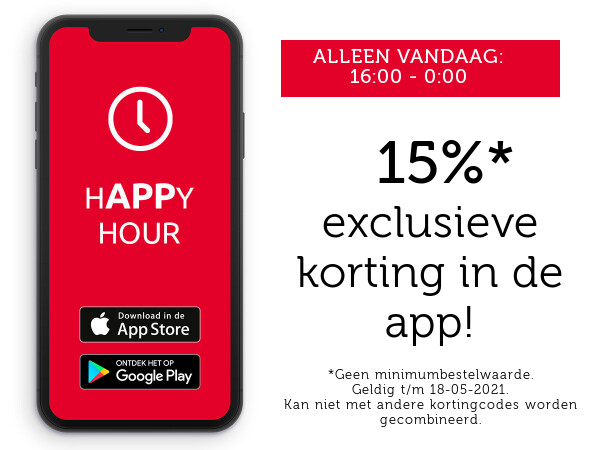 15% korting in de app >