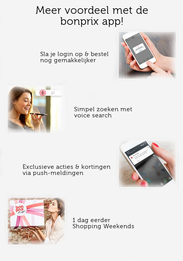 Voordeel met de bonprix app >