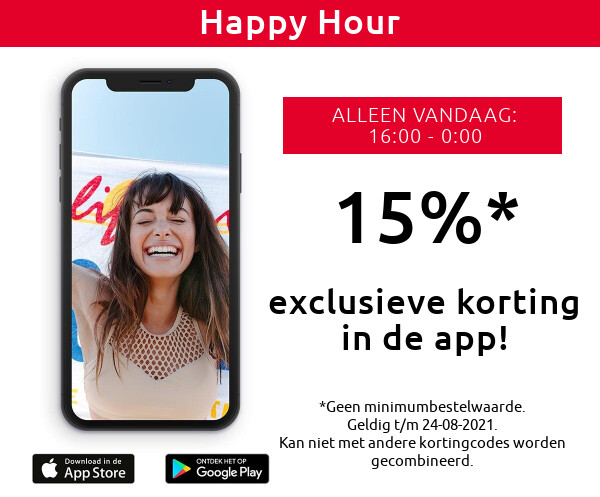 15% korting in de app >