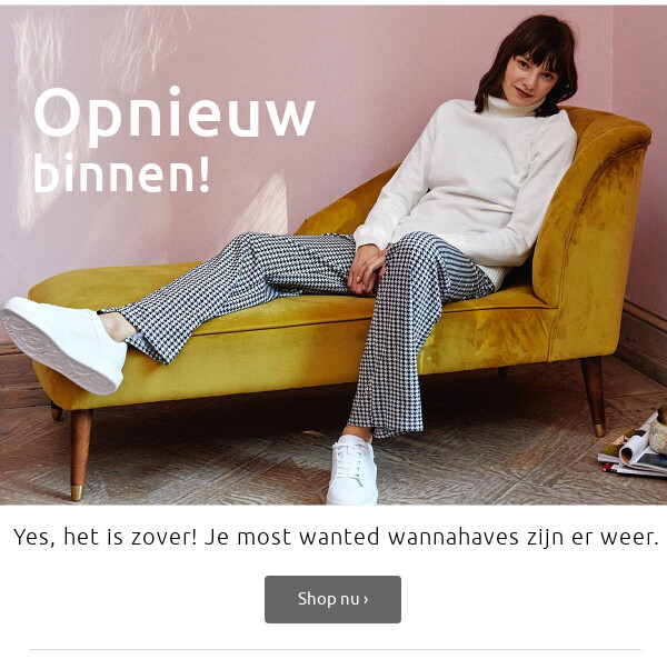 Opnieuw binnen >
