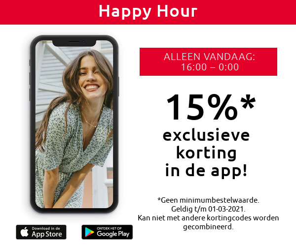 15% korting in de app >