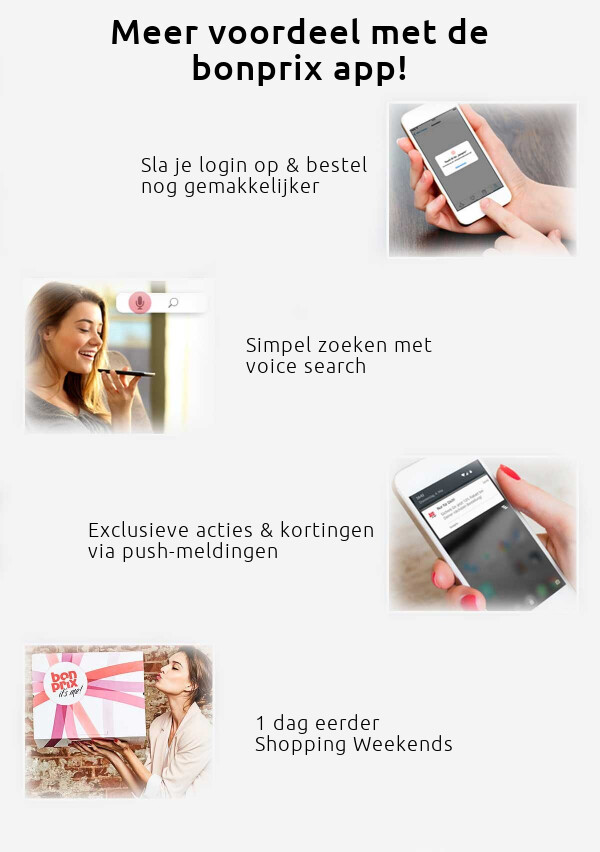 Voordeel met de bonprix app >