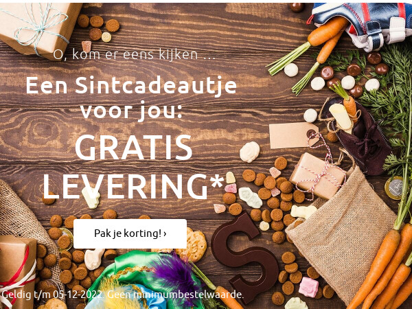 GRATIS LEVERING >