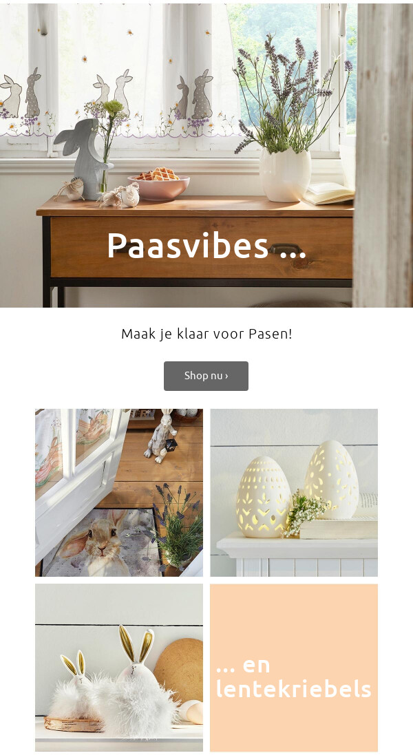 Lente- & paasdecoratie vanaf € 6,99 >