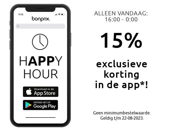 15% korting in de app >